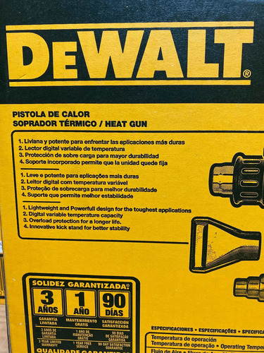 Pistola De Calor Uso Rudo Velocidad Variable 600°