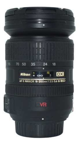 Lente 18-200 Mm Nikon Vr  Af-s Dx 3.5 - 5.6 G Ed