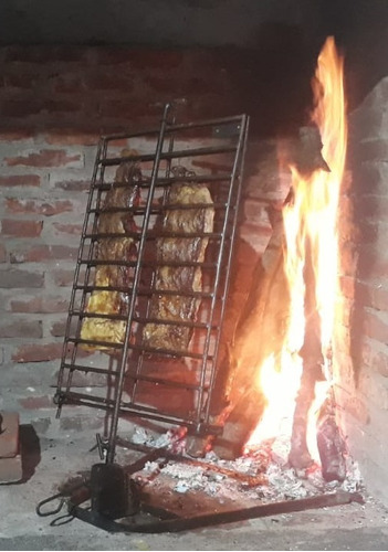 Imagen 9 de 10 de Parrilla Asador Mantera Pinche 60x80 Brasas