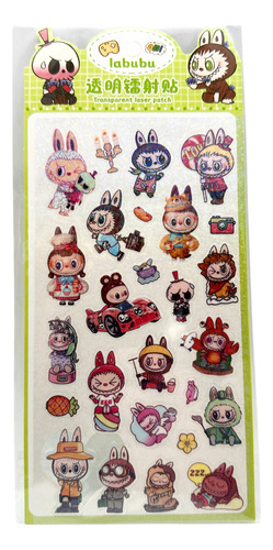 Labubu Stickers Plancha Monsters