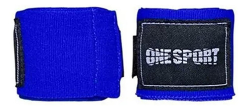 Bandagem Atadura Elastica 2,5m Muay Thai Boxe Azul