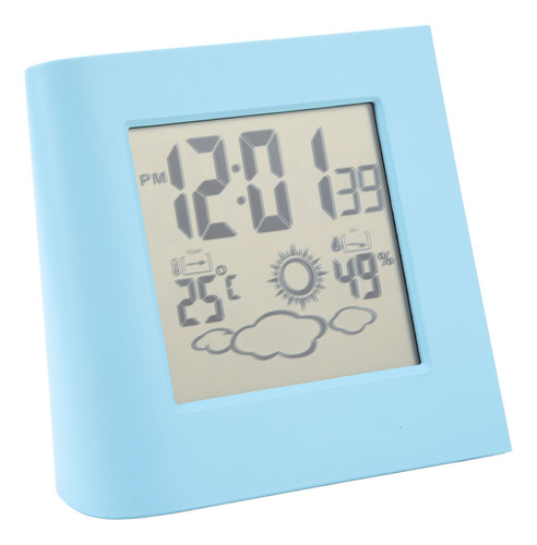 Despertador Solar De Clima Y Temperatura Con Batería Dual