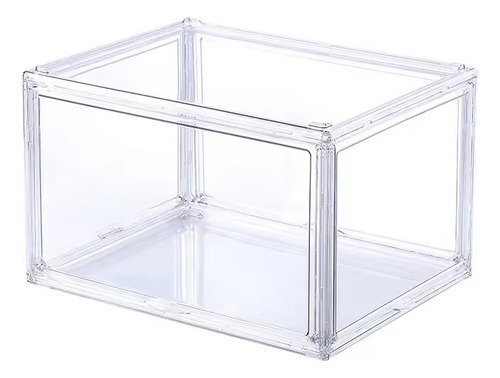 Caja Para Zapatos Transparente Organizador Lateral Apilable Lisa