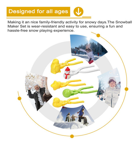 Juguete For Hacer Bolas De Nieve, Clip De Nieve, Kit For H