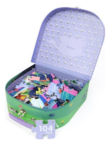 M Maleta Puzzle Bella Durmiente - Mideer - Rompecabezas