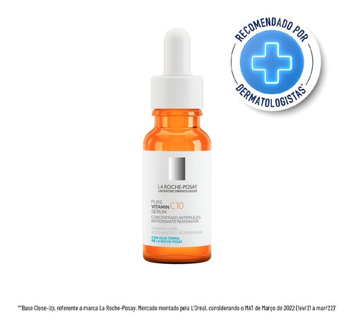 Sérum Pure Vitamin C10 Concentrado antirrugas antioxidante renovador 15ml La Roche-posay