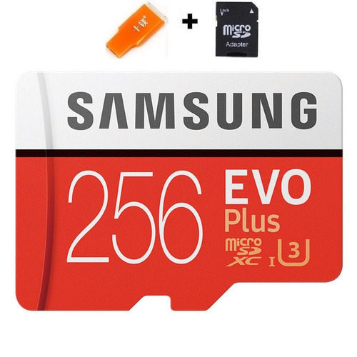Cartão 256gb Samsung Micro Sdxc Evo Plus 4k 100mb/s T1