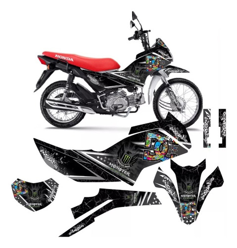 Kit Adesivo Gráfico Honda Pop 110i 2015 - 2023 Ed. Especial