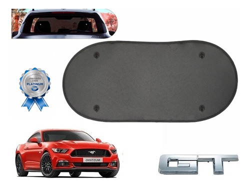 Cubresol Auto Parasol Medallon Trasero Mustang Gt V8 2015