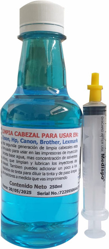 Limpia Cabezal Para Impresoras Eps Can, Hh/250ml