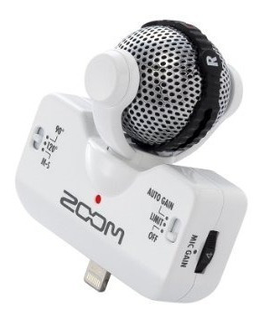 Microfono Zoom Iq5 Condenser P/iPhone - iPad - Blanco