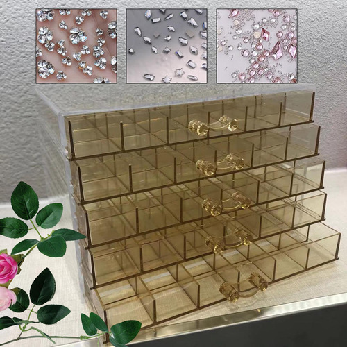 Estuche Para Puntas De Uñas 120 Compartimentos Pequeños