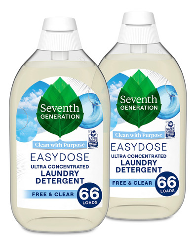 Seventh Generation Detergente Para Lavandera, Ultra Concentr