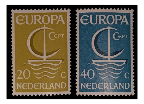 Holanda Tema Europa 1966 Nv. Mint. Yv. 837/38