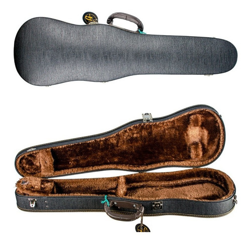 Estojo Case De Violino 4/4 Leilo Classic Grafite