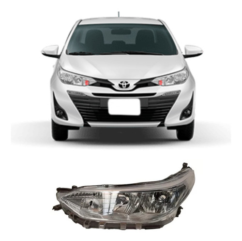 Farol Dianteira Esquerda Toyota Yaris 2018 A 2020