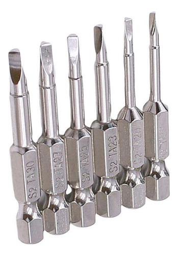 Paquete De 6 Puntas De Destornillador Triangular 1/4 Cabeza