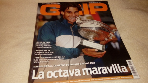 Grip Revista De Tenis N° 233 (nadal Campeón Roland Garros)