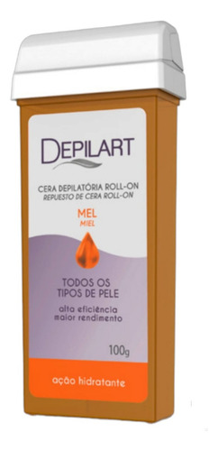 Refil cera depilatoria Depilart Roll-on 100g mel