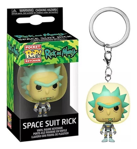 Llavero Pocket Pop! Funko: Rick & Morty - Rick In Space Suit