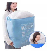Comprar Cesto De Ropa Plegable De Lavandería Dormitorio Celeste