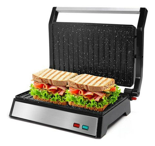 Panini Press, Sandwichera De 1200 W Y Parrilla Eléctrica Int