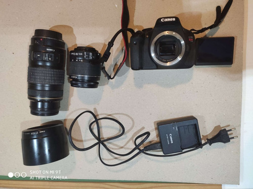 Camera Canon T3i C/ 2 Lentes 18-55mm + 70-300mm Ótimo Estado