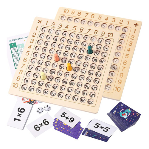 Cltoyvers Juego De Mesa De Matemáticas Multiplicación Par.