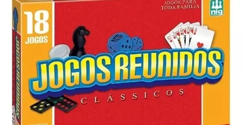 Jogo de Tabuleiro Classicos Reunidos 18 em 1 - Nig Brinquedos