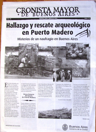 Hallazgo Del Barco Arqueológico En Puerto Madero