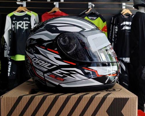 Casco Integral Fly Drive Hg Blaze Visor Simple-all Motors-
