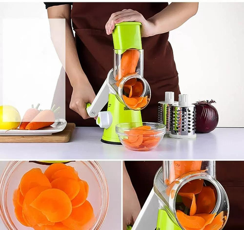 Imagen 6 de 6 de Rebanador Rallador Verduras Frutas Queso