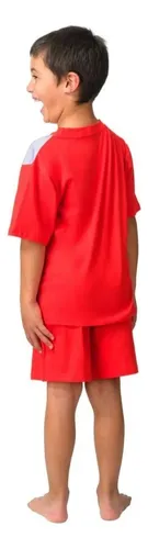 Pijama Algodón Cars Verano Caffarena Talla 10 Color Rojo
