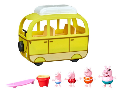 Peppa Pig Minivan Autocaravana Con 10 Piezas Teletiendauy