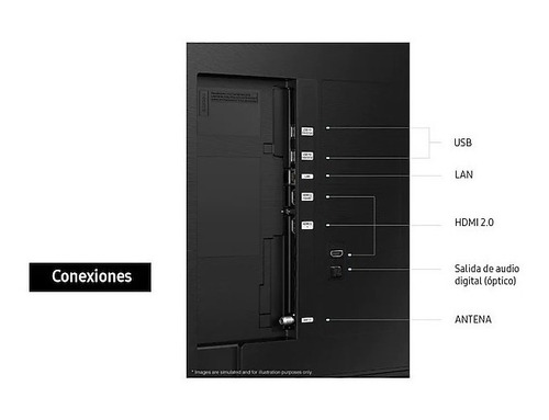 Imagen 6 de 6 de Televisor Samsung 55 Crystal Uhd 4k Bu8200 Smart Tv