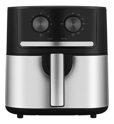 Fritadeira Air Fryer 5,5l Cyclone Preto E Inox Midea