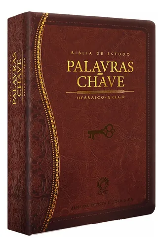 Bíblia De Estudo Palavras-chave Luxo Marrom (clássica)