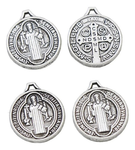 10 Medallas San Benito Bisutería Pulsera Manualidades 