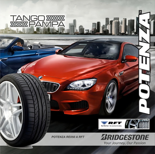 Kit de 2 neumáticos Bridgestone Potenza RE050A RFT 205/45R17 84W RE050A RFT P 205/45R17 Run Flat 84
