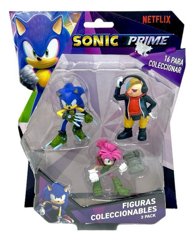 Sonic Prime Figuras Coleccionables Pack X3 