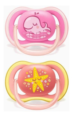 Pack 2 Chupetes Avent Ultra Air Nenes Nenas