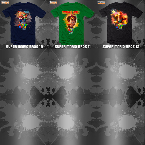 Playeras Super Mario Bros Video Game Full Color - 12 Modelos