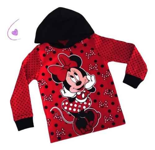 Suéter Minnie Niña Rojo Algodón Estampado Leer Descripción