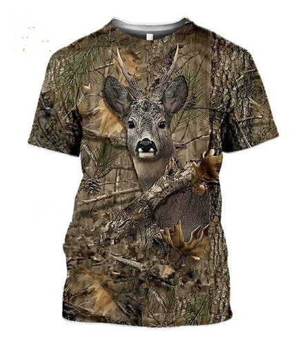 Camiseta - Animal Con Estampado 3d