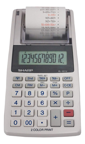 Calculadora De Impresión Portátil Inalámbrica De Mano Sharp