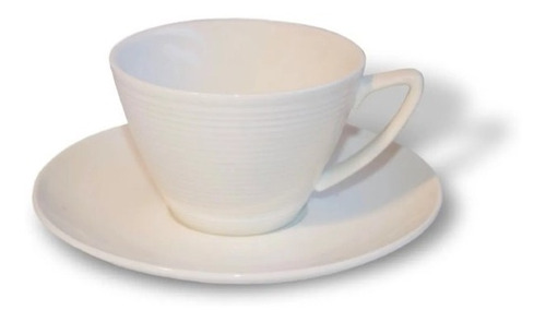 Tazas Set De Cafe Con Plato Porcelana Blanco Cafe