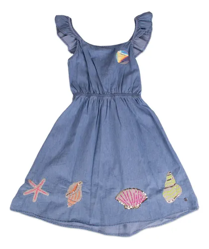 comprar Vestido Niña Celeste Pillin  