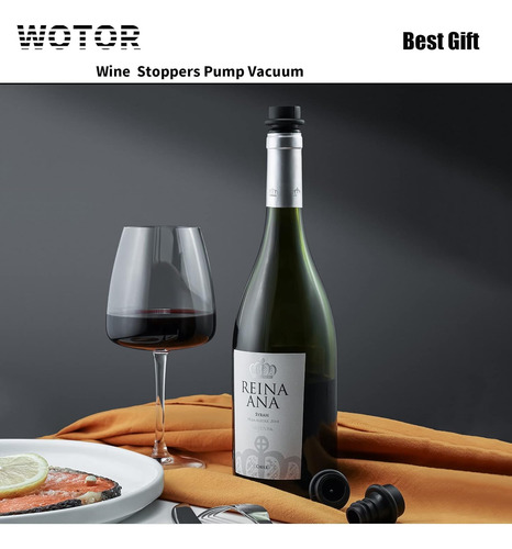 Bombilla De Vacío Con Tapón Para Preservar Vino Fresco