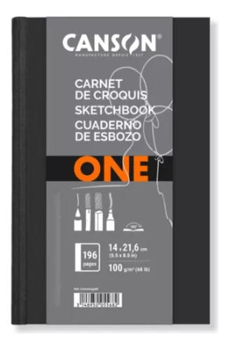 Caderno Sketchbook Canson A5 98fls (14cm X 21,6)