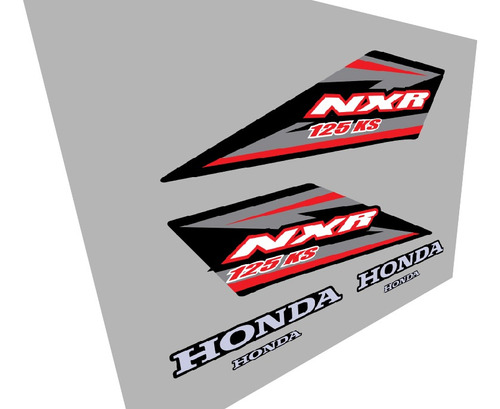 Calcos Honda Nxr 125  Bros Kit Premium Diseño Personal Rojo